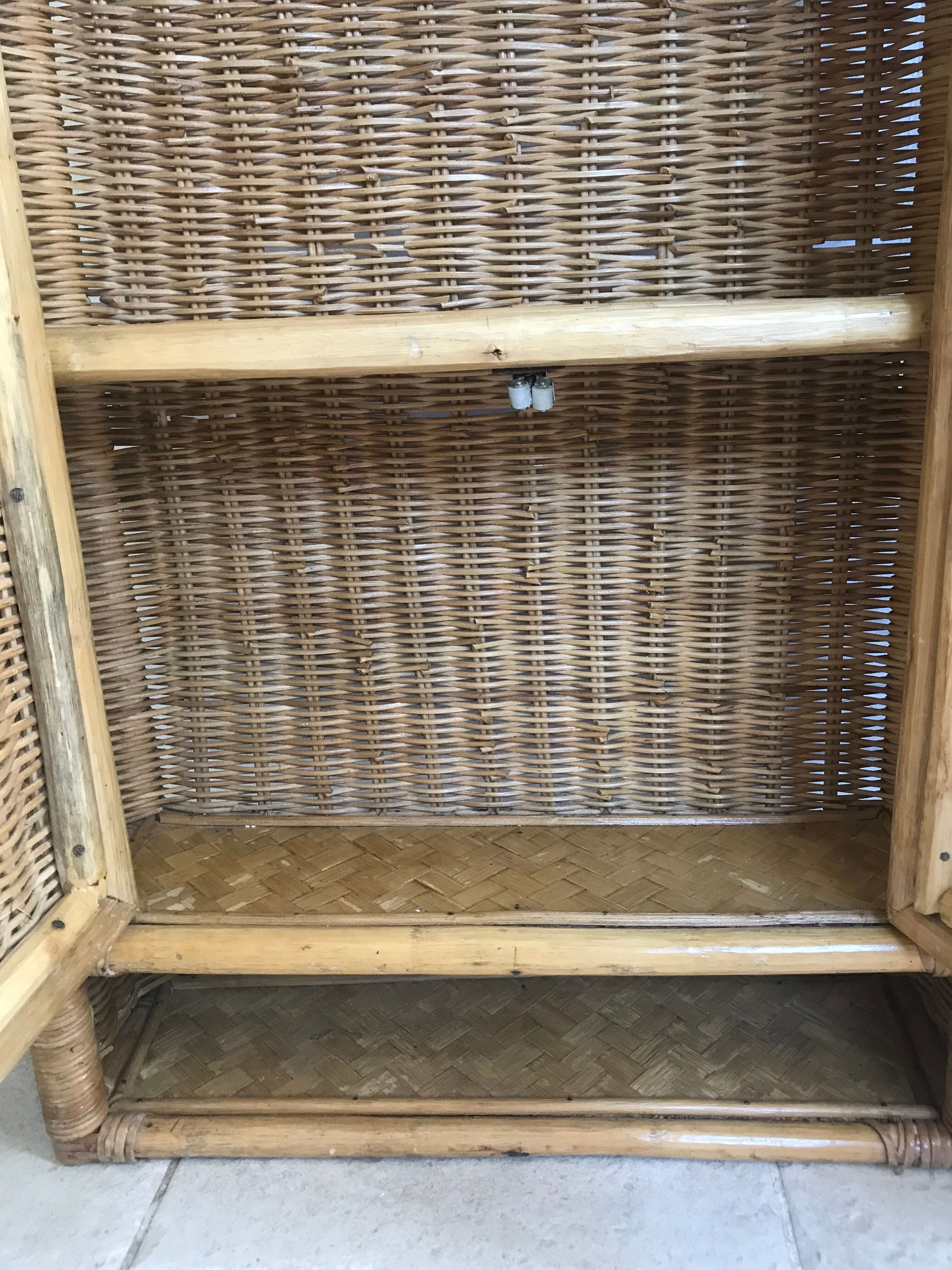 Rattan wall cabinet 82X48