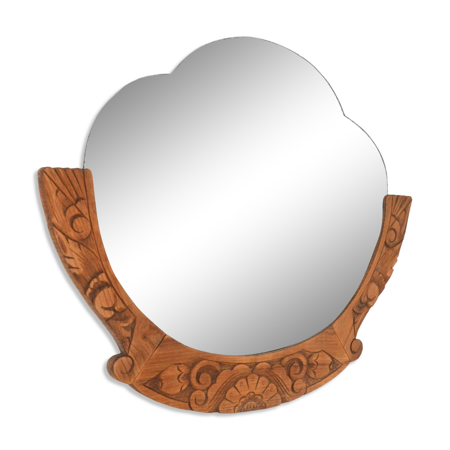 Ancien miroir Art Déco vintage 1930