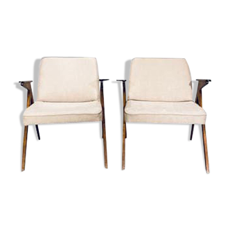 Paire de fauteuils vintage 300-177 J. Chierowski 1960