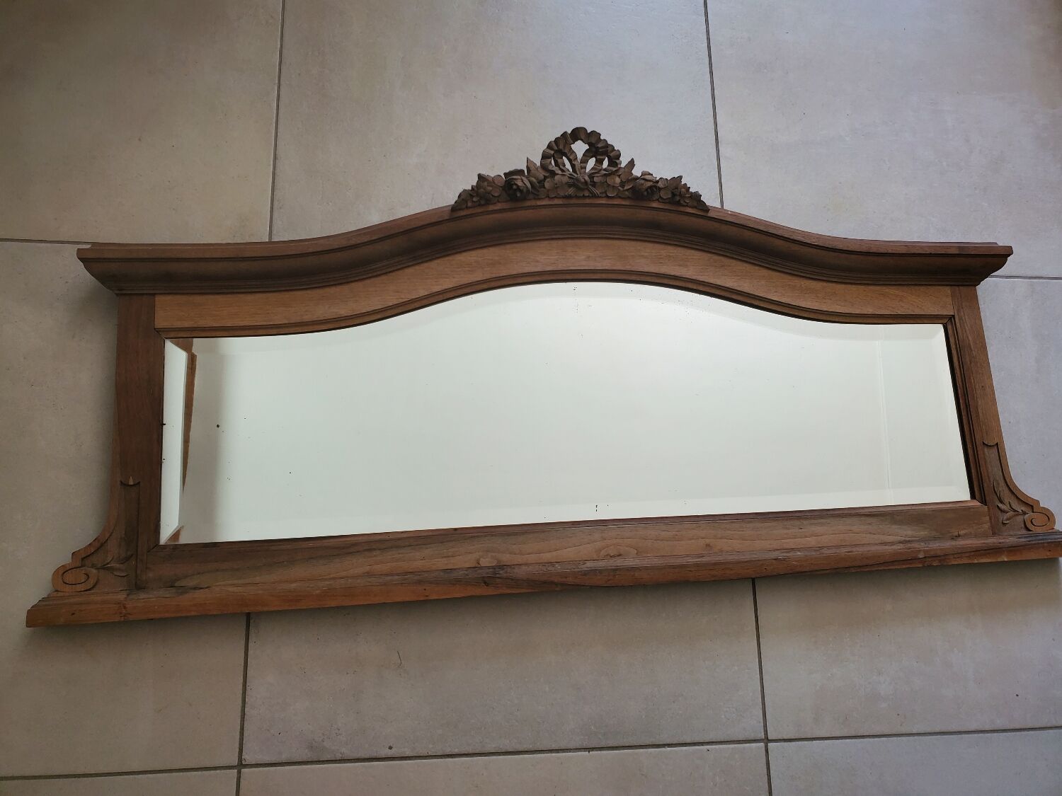 Mirror for art nouveau buffet