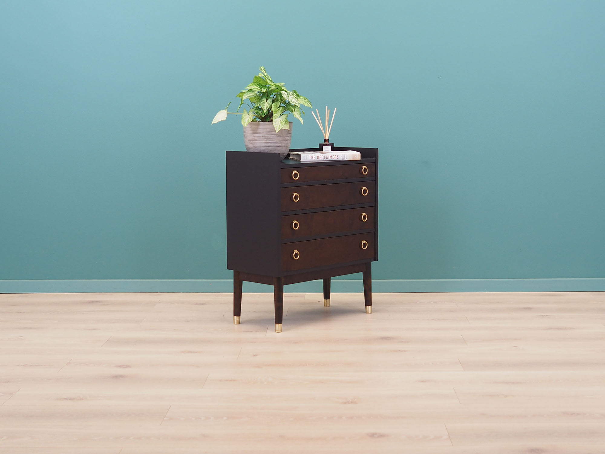 Walnut chest of drawers, Danish design, 1970s, made in Denmark