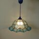 Suspension in blue mother-of-pearl and brass 70s