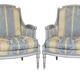 Set of 4 Louis XVI style bergère armchairs