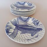 6 assiettes plates anglaises Ironstone Tableware