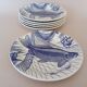 6 English flat plates Ironstone Tableware
