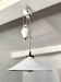 Suspension rises and falls in white glazed ceramic by The French House.