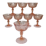 8 Arcoroc champagne glasses model "Rosaline"