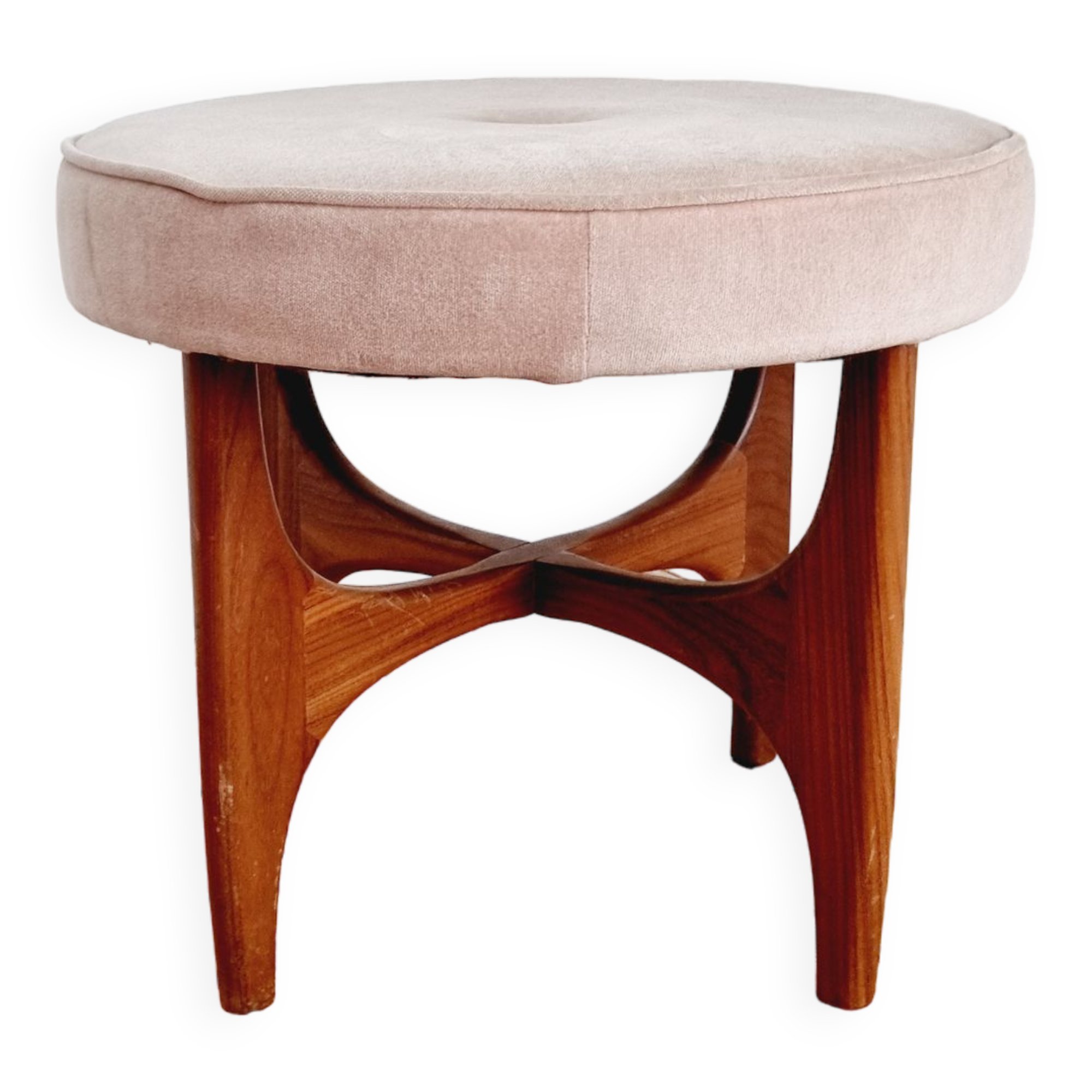 English teak pouf