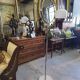 stainless steel and marble arc floor lamp