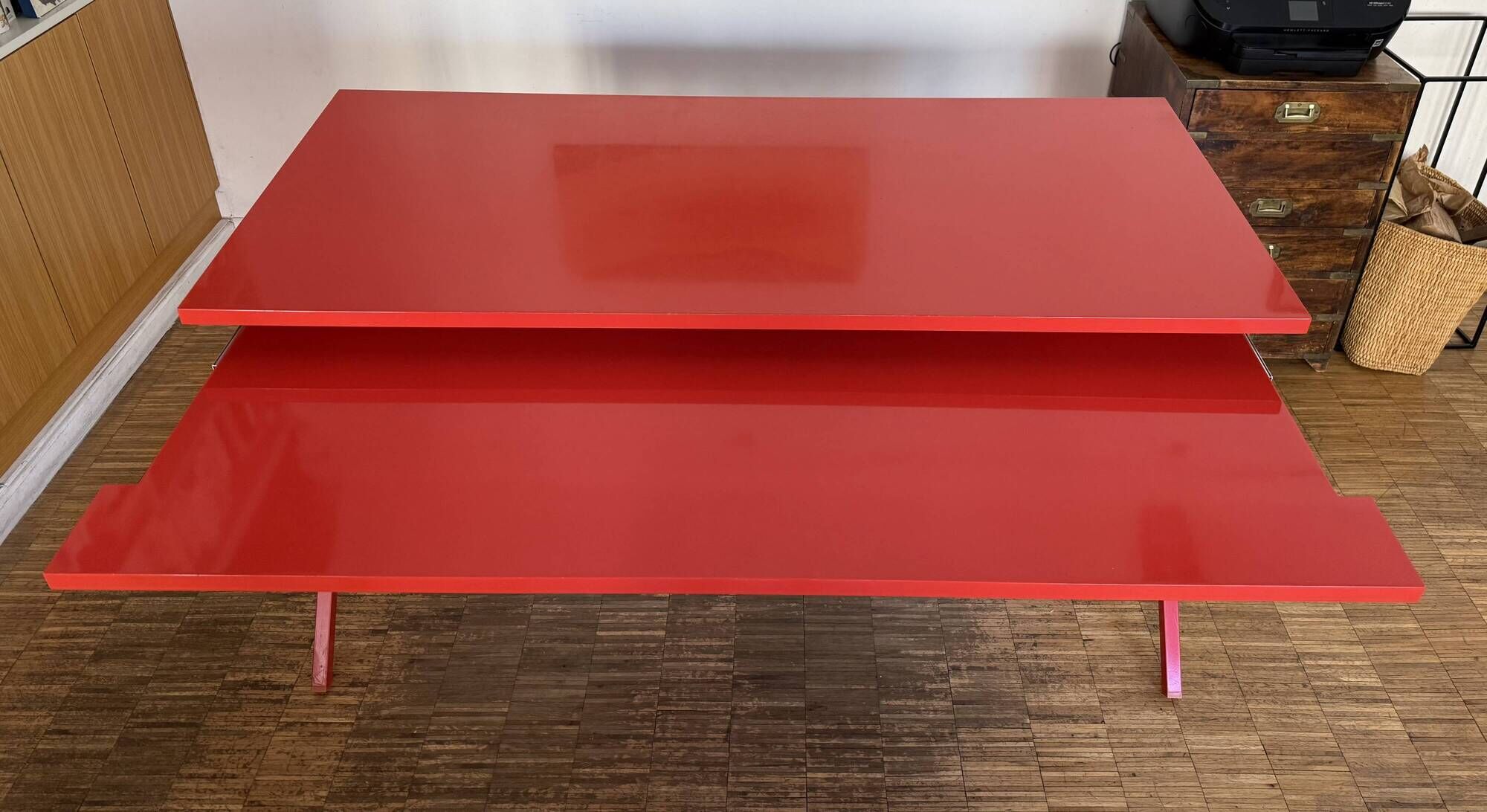 Red lacquered desk Conran Shop