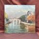 Painting signed Oil on canvas circa 1989 dimension: height -67cm- Length -73 cm-