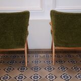 Pair of chairs WING Zig Zag cocktail vintage 50 60 year