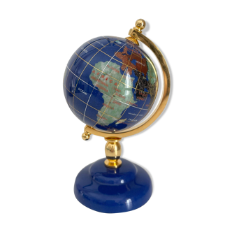 Gemmoglobe in precious stones and brass