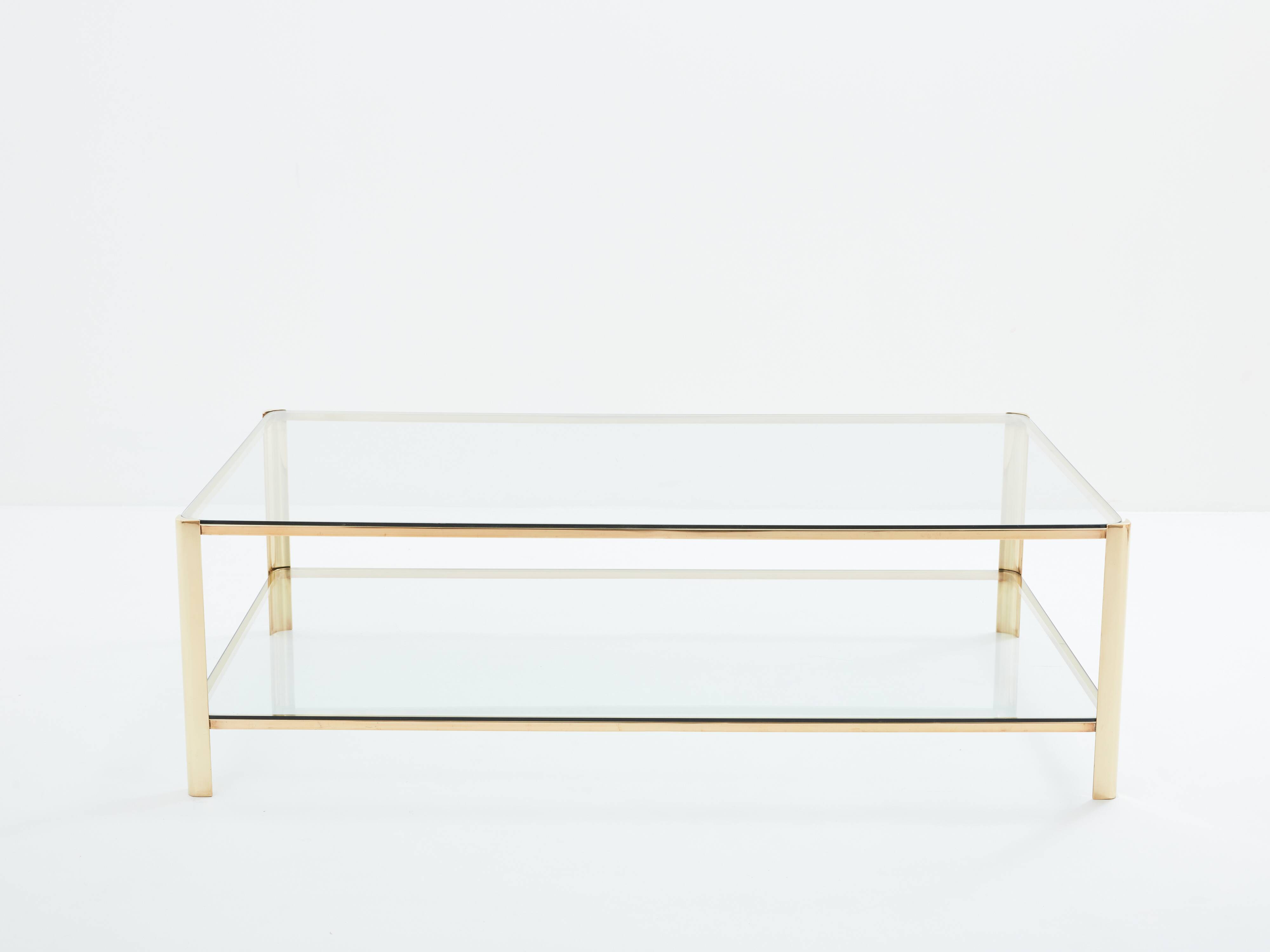 Bronze coffee table JT Lepelletier for Broncz circa 1960