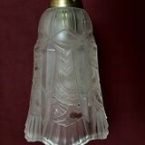 Art deco period wall lamp, tulip signed maynadier