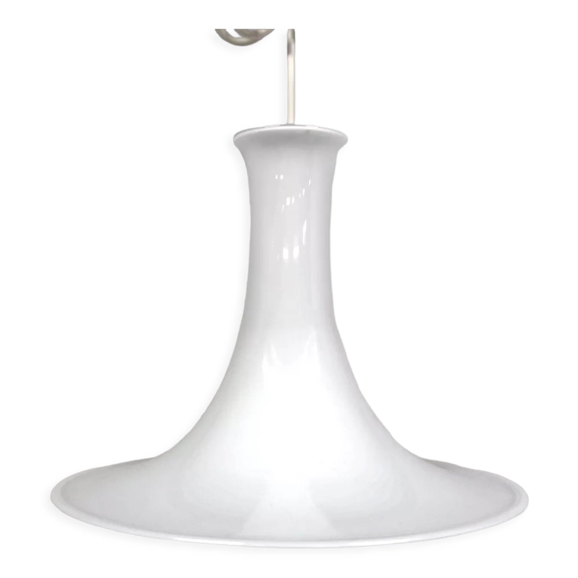 Glass pendant lamp, "Madarin Pendel" Holmegaard, Denmark, 1970