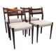 Série de 4 chaises de style scandinave en teck, France vers 1970
