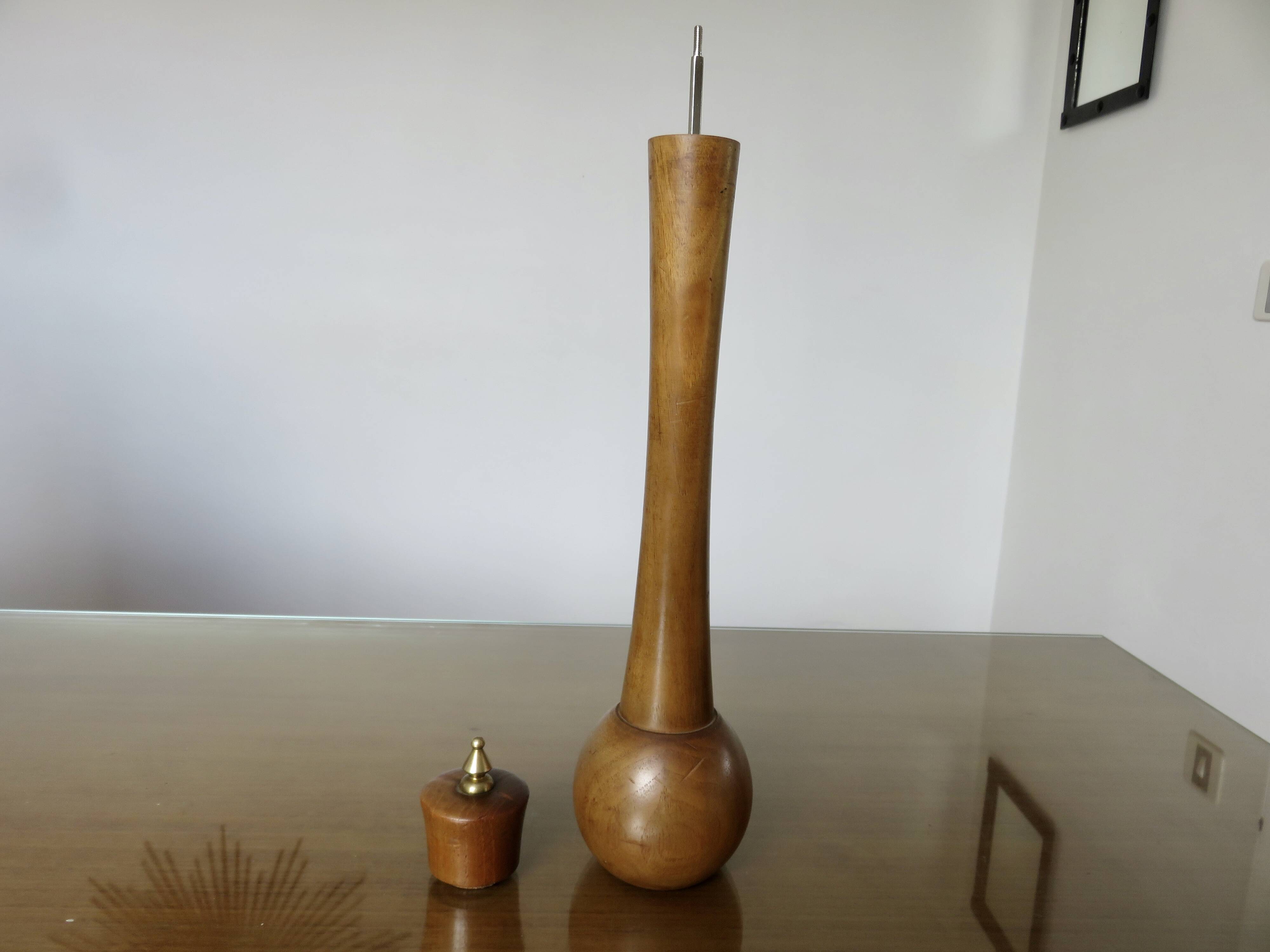 Large designer pepper mill made in Italy 1960