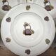 Lot de 11 assiettes creuses Limoges France décor panier d'hortensias