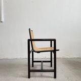 Vintage Wooden Chair with Cane seat by Branko Ursic for Stol Kamnik, 1970s