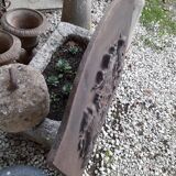 Plaque of chimney in fonte decorations with lions