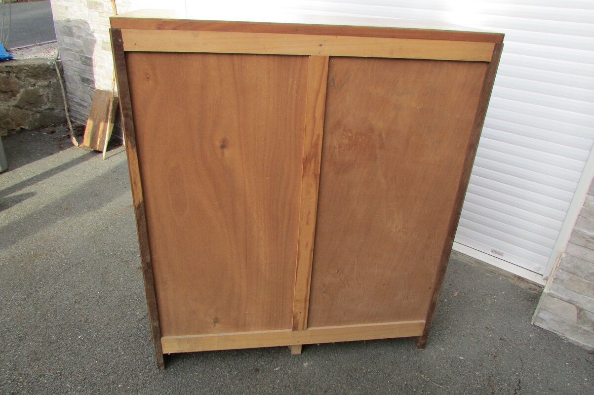 Double curtain binder, 1950-1960 in oak