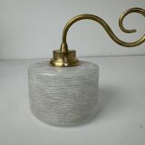 Pair of vintage granite glass wall lights