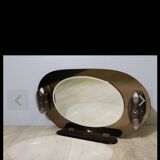 Lupi luxor oval mirror in smoked glass, 1960.70