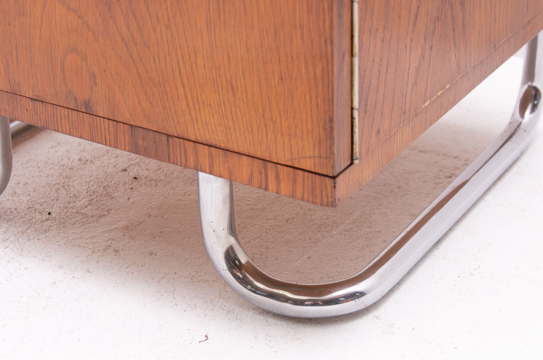 Pair of functionalist chromed night stands by Kovona, 1950’s, Czechoslovakia