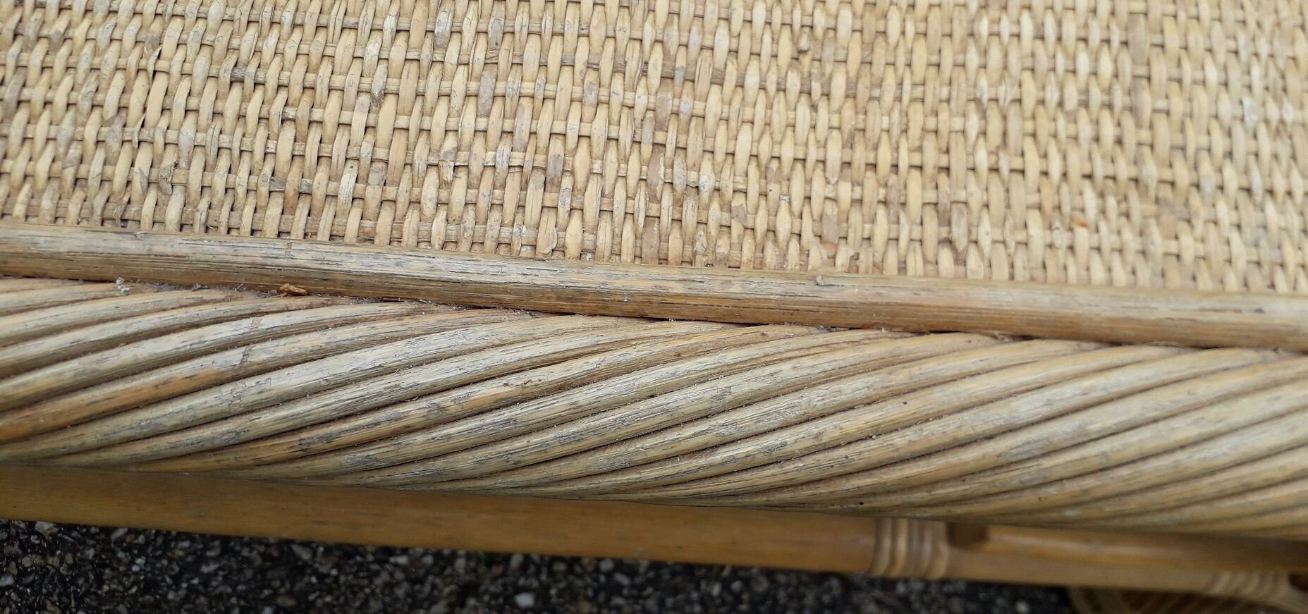 Rattan coffee table