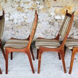 Set of 4 vintage teak chairs by R. Huber & Co., circa 60's