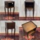 19th-century bedside table in cherry wood