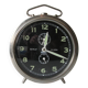 Old large mechanical alarm clock Peter Repeat Alarm chrome metal vintage retro decoration