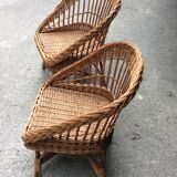 Fauteuils rotin enfant