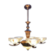 1940s brass chandelier