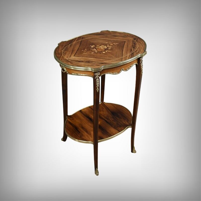 Table de salon guéridon en palissandre, style transition – 1re partie XXe