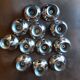 Set of 12 stainless steel footed bowls