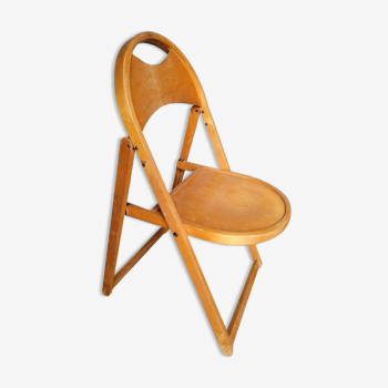 Chaise pliante Thonet B751 bois vintage ep 1970