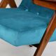 Fauteuil Bunny Vert Pétrole attribué à Józef Chierowski, 1970