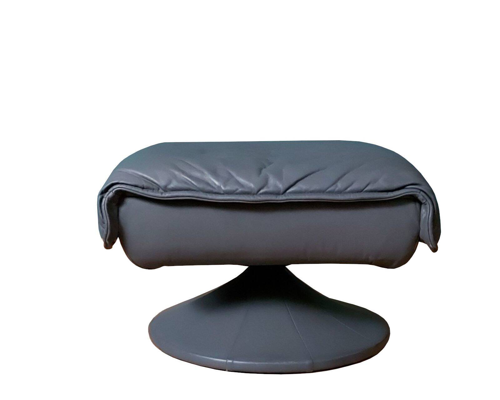 Vintage mid-century Danish leather footstool