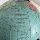 Vintage 1963 tripod terrestrial globe Taride Paris - 22 cm