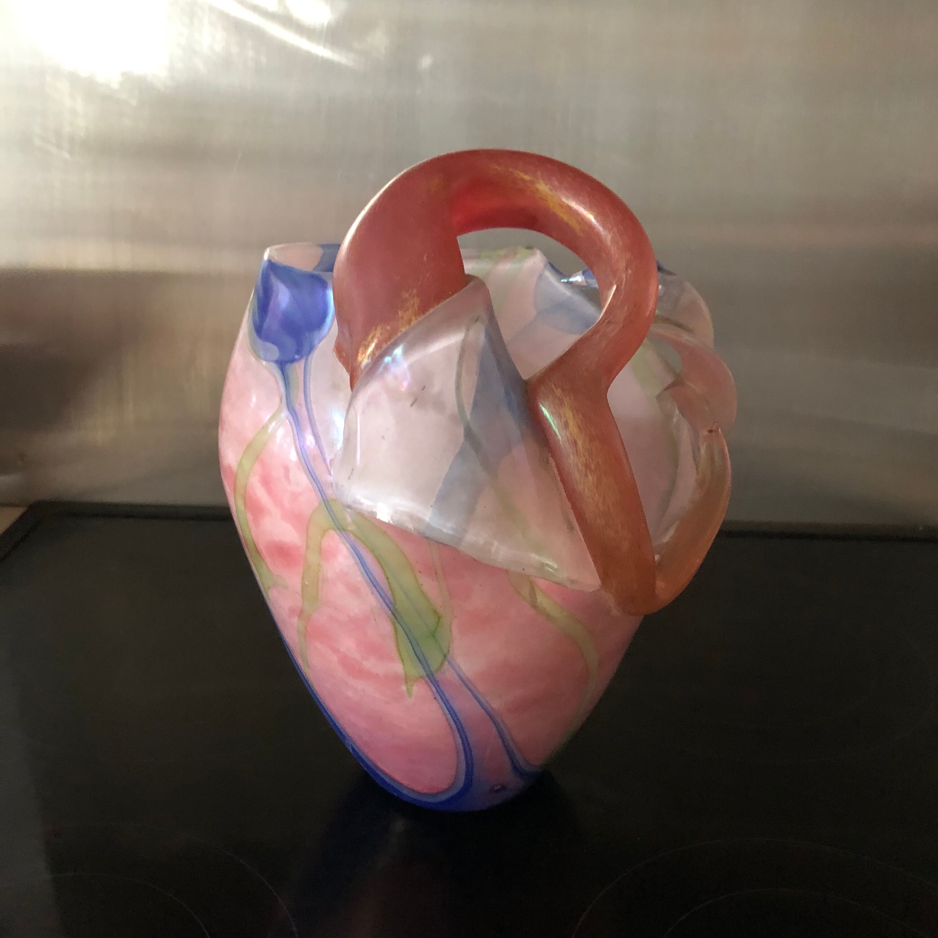 Vase sculpture en forme de coeur