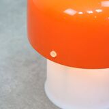 Rare Orange Mushroom Table Lamp by Luigi Massoni for Guzzini, 1970s