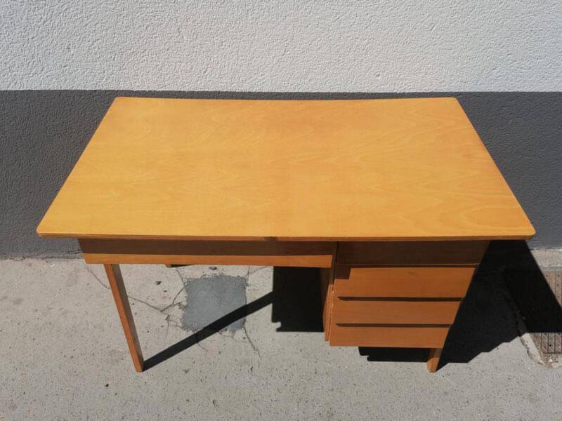 Bureau vintage bois 1950