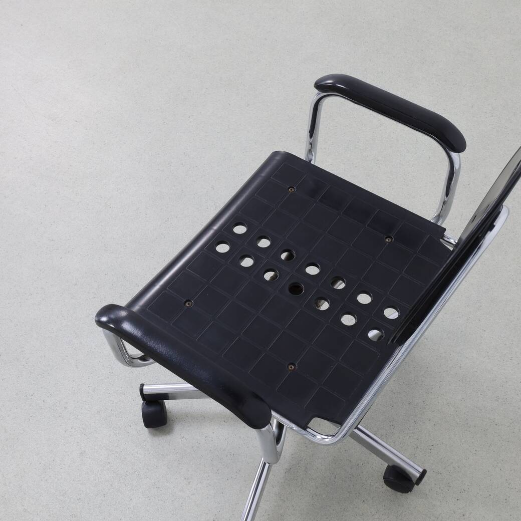 Rare office chair "Charlie" by Carlo Bimbi for Segis, 1980s Memphis style