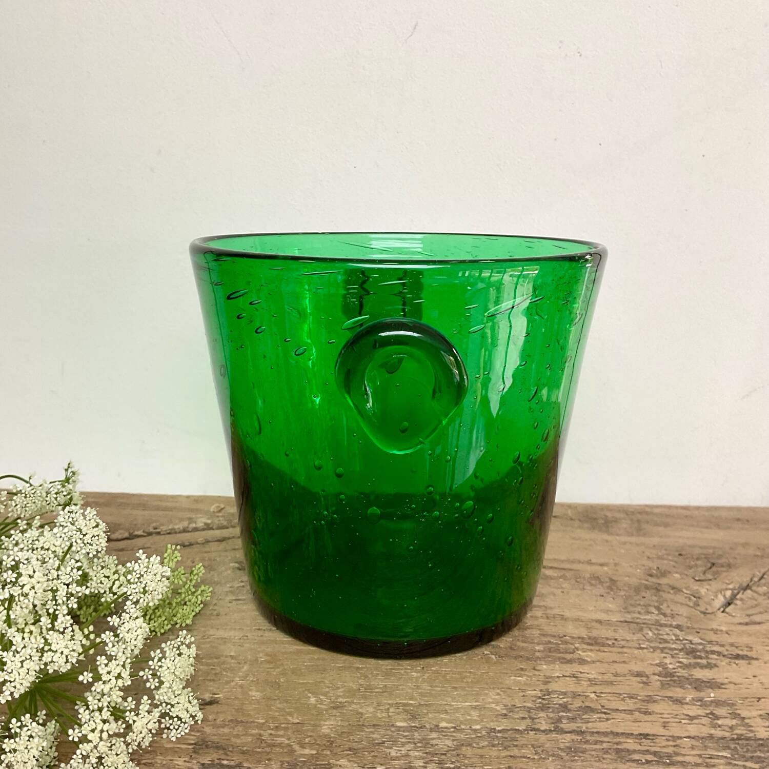 Bubble glass ice bucket “Biot” France
