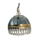 Glass chandelier Blues shabby chic has tassels