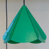 Green origami suspension lamp