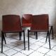 Set of 5 stackable 60s Pagholz chairs