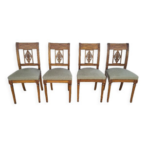 Serie de 4 chaises de - salle manger style